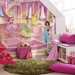 Komar photo mural glitze party princess 368x254 cm rose