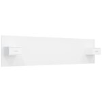 vidaXL Tête de lit avec armoires Blanc Bois d’ingénierie