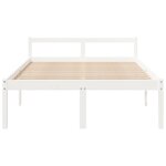 vidaXL Lit pour personne âgée sans matelas blanc 135x190 cm