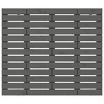 vidaXL Tête de lit murale Gris 106x3x91 5 cm Bois massif de pin