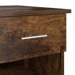vidaXL Bureau avec tiroir Chêne fumé 90 x 49 x 75 cm Bois d'ingénierie