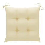 vidaXL Chaises pliables de jardin lot de 2 avec coussins Bois d'acacia