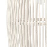 Vidaxl lampe suspendue blanc osier 40 w 23x55 cm ovale e27