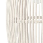 vidaXL Lampe suspendue Blanc Osier 40 W 23x55 cm Ovale E27