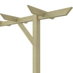 vidaXL Pergola de jardin 205 x 40 x 203 cm Bois