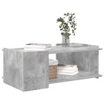 vidaXL Table basse Gris béton 90 x 50 x 33 cm Bois d'ingénierie