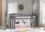 Rideau pour lit en hauteur en 4 parties Princesse