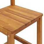 vidaXL Ensemble de bar de balcon 3 Pièces Bois d'acacia massif