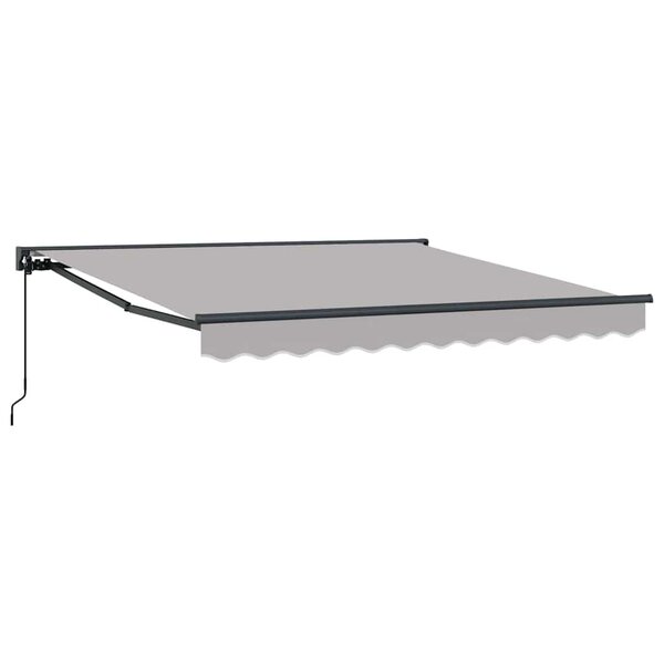 vidaXL Auvent Rétractable Gris clair 300x250 cm tissu
