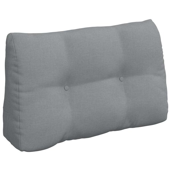 vidaXL Coussin de Dos Gris clair 80 x 24 x 50 cm tissu