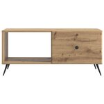 vidaXL Table basse Chêne artisanal 90 x 50 x 40 cm Bois d'ingénierie
