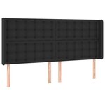 vidaXL Sommier à lattes de lit matelas LED Noir 200x200cm Similicuir
