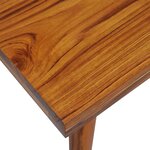 vidaXL Table basse Teck Résine 100x50x40 cm