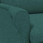 vidaXL fauteuil Vert foncé 76 x 94 x 102 cm tissu