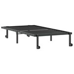 vidaXL Cadre de lit sans matelas pliable noir 90x200 cm acier
