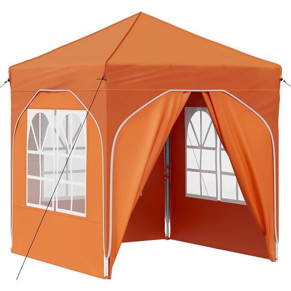 vidaXL Tente de fête pop-up 192 x 192 x 245 cm Orange