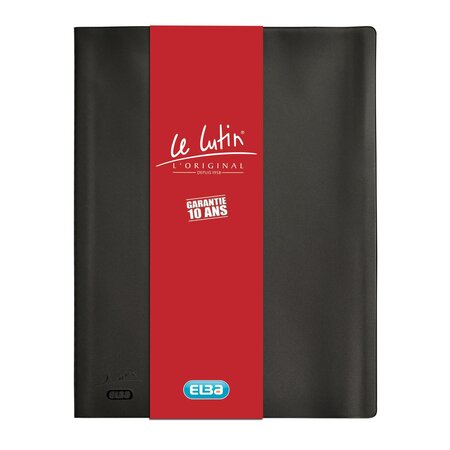 Protège-documents 'Le Lutin Original' PVC 80 Pochettes 160 Vues Noir ELBA