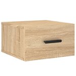 vidaXL Table de chevet murale chêne sonoma 35x35x20 cm
