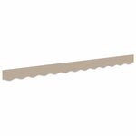 vidaXL Bande de auvent Beige 3.3 x 0.2 m Toile