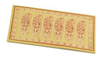 PAPERTREE SARI Lot de 5 Enveloppes cadeau 19x10cm - Kraft/Rouge