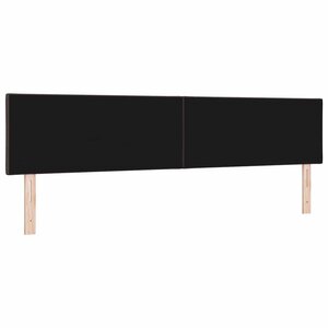 vidaXL Tête de lit Marron foncé tissu