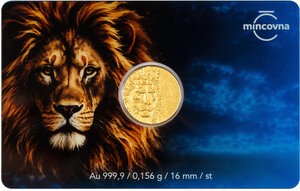 Monnaie CZECH LION Incused 1/200 Oz Or 1$ Niue 2026 (PRÉCOMMANDE)