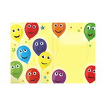 Carte de voeux enfant - anniversaire - happy birthday ballons multi-couleurs