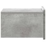 vidaXL Cabinet de chevet mural 2 Pièces Gris béton 33 x 34 5 x 24 cm