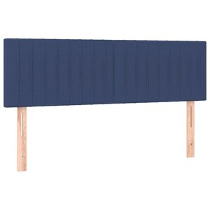 vidaXL Têtes de lit 2 Pièces Bleu 72x5x78/88 cm Tissu