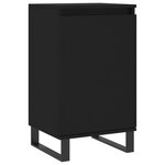 vidaXL Buffets 2 Pièces noir 40x35x70 cm bois d’ingénierie