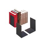 Paire de Serre-livres en L 16x16xH22 cm Acier Epoxy Noir DURABLE