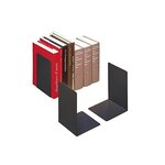 Paire de Serre-livres en L 16x16xH22 cm Acier Epoxy Noir DURABLE