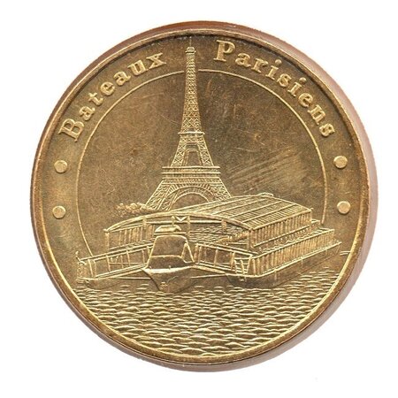 Mini médaille monnaie de paris 2007 - bateaux parisiens