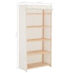 vidaXL Garde-robe Blanc 79 x 40 x 170 cm Tissu