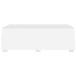 vidaXL Cadre de lit avec matelas Blanc 100 x 200 cm tissu