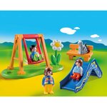 Playmobil 70130 - playmobil 1.2.3 - parc de jeux