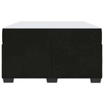 vidaXL Cadre de lit avec matelas Noir 120 x 190 cm Velours