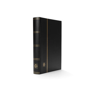 Classeur à bandes pour timbres 64 pages noires. Couleur - Noir