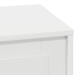 vidaXL Cabinet de chevet Blanc 44 x 34 5 x 45 cm Bois d'ingénierie