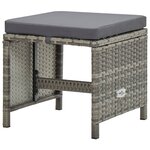 vidaXL Ensemble à manger d'extérieur 9Pièces et coussins Résine tressée
