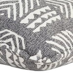 vidaXL Canapé pouf Gris Tissu Patchwork