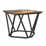 Tables d'appoint vidaXL 3 Pièces en bois d'ingénierie chêne fumé