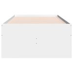 vidaXL Lit de jour avec tiroirs sans matelas blanc 100x200 cm