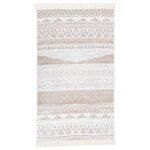 vidaXL Tapis Beige 120x180 cm Coton