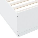 vidaXL Cadre de lit avec LED sans matelas blanc 90x200 cm