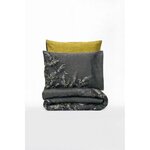 Parure de lit Satiné coton - housse de couette 220 x 240 + 2 taies d'oreiller 60 x 60 - Anthracite