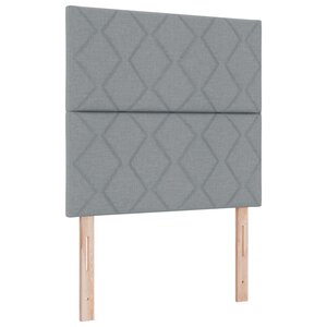 Tête de lit LED vidaXL Design Blocs Diamants Gris Clair 100 cm Tissu