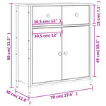 vidaXL Buffet chêne sonoma 70x30x80 cm bois d'ingénierie