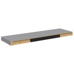 vidaXL Étagère flottante murale gris 80x23 5x3 8 cm MDF