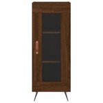 vidaXL Buffet Chêne marron 34 5x34x90 cm Bois d'ingénierie
